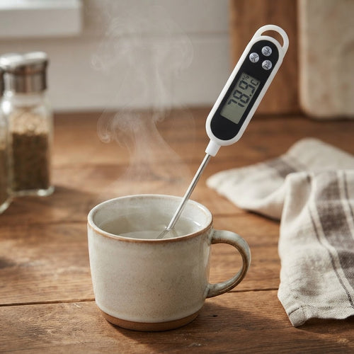 Digital Food Thermometer TP300 | High-Precision Kitchen Probe for Water, Food & Cooking Temperature | Pen-Style Instant Read