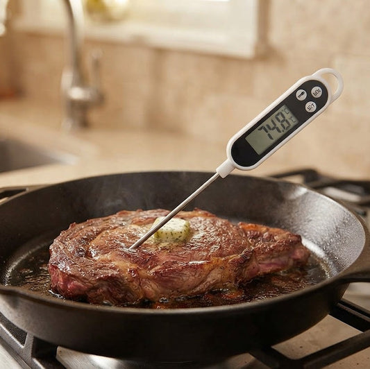 Digital Food Thermometer TP300 | High-Precision Kitchen Probe for Water, Food & Cooking Temperature | Pen-Style Instant Read