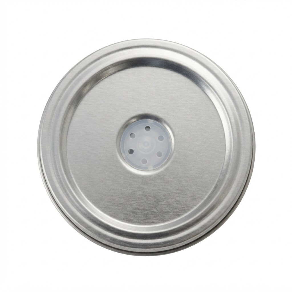Stainless Steel Mason Jar Fermentation Lids with Springs | Wide Mouth Pressure Sealing Lid Set for Fermenting Pickles & Vegetables