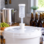 Three-Piece Water Airlock | S-Shaped Fermentation Airlock for Homebrewing Wine, Beer & Kombucha | One-Way Exhaust Valve