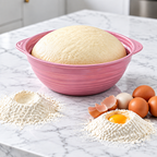 Silicone Proofing Basket | Foldable Heat-Resistant Dough Proofing Bowl for Bread Baking & Sourdough Starter | Oven-Safe Banneton