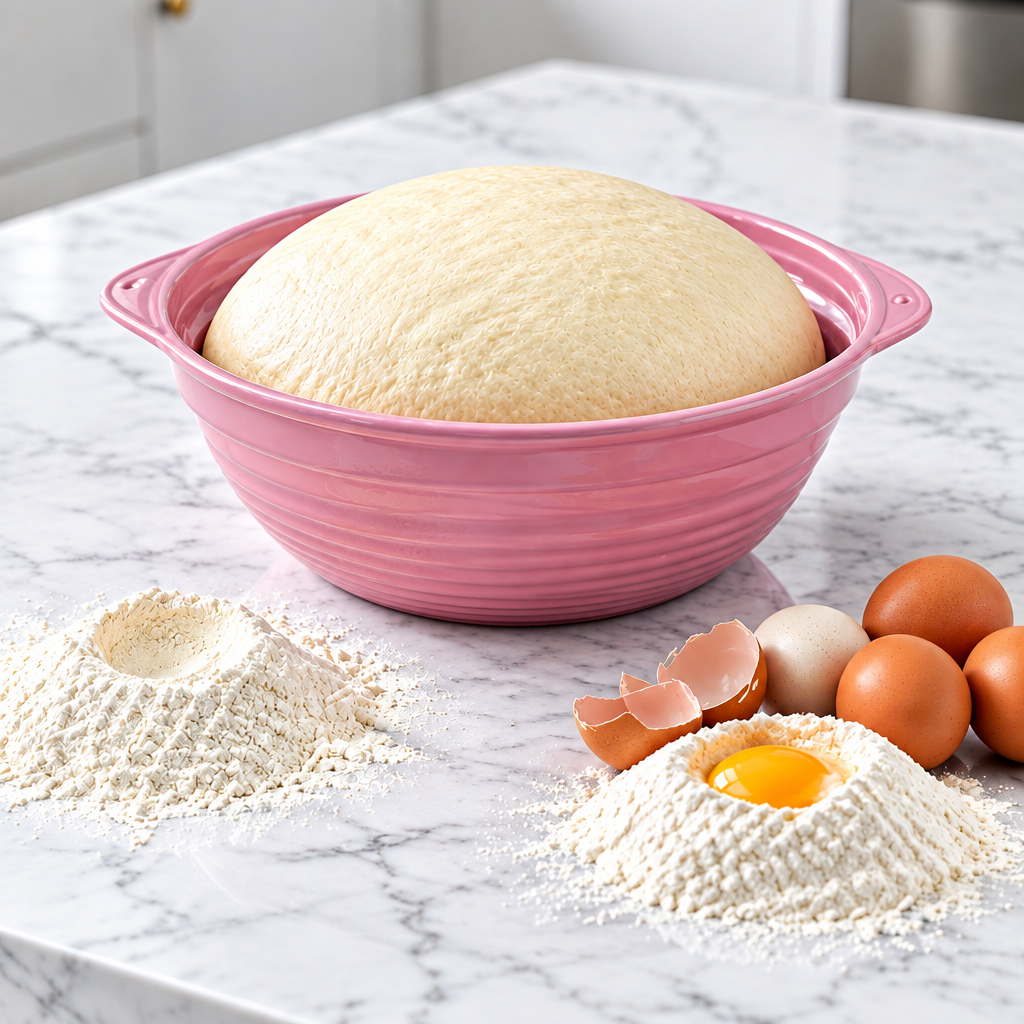 Silicone Proofing Basket | Foldable Heat-Resistant Dough Proofing Bowl for Bread Baking & Sourdough Starter | Oven-Safe Banneton