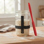 24oz Sourdough Starter Jar | Glass Fermentation Jar with Loose Lid for Sourdough Bread Baking, Dough Fermentation & Kitchen Décor