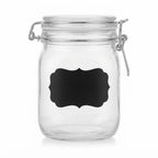 Waterproof Erasable Jar Labels | Reusable PVC Blackboard Sticker Bottle Tags with Pen for Kitchen Storage | Frosted PVC